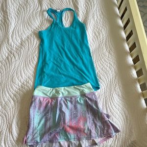 Ivivva lululemon girls tennis set size 14